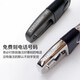 MRWS car keychain thick leather pendant Volkswagen Honda Audi Benz Ford Toyota Hyundai BMW Buick Chevrolet Titanium Grey Leather width 1.3 cm [Audi Standard]