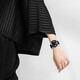 ISSEY Miyake Watch Men's 39 mm Negro de cuero Corcha de cuero pareja Fashion Quartz Casual Women's Watch Yoshioka Naruhito Nyah002y