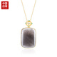 CS China Silver Hetian Jade Pendant Women's Nothing Brand Haoshi Silver Necklace for Girlfriend and Wife Holiday Birthday Gift Hetian Jade Nothing Brand
