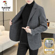 Avalores de lana de carpintero de carpintero (Tucano) de lana de gama alta para hombres Autumn and Winter New Tuit Award Woolen Woolen Woolen Coat For Men Navy Blue [5821100%] 175 [120135Jin [Jin equivale a 0.5 kg]]