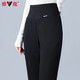 Yalu Down Pants Women's 2026 Winter New Style Outerwear Warm and Slim High Waist Straight Winter Thickened Stretch Flared Pants Black XL