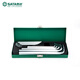 Allen Wrwch 14-Tiefe Ball Head Flat Head Innere sechseckige Schraubendreherkombination 0914109143 Ball Kopf 14-teiliger Eisenbox-Set/09141 Spezifikationen1517mmmm