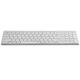 Rapoo E9350G Wireless Bluetooth Keyboard Office Keyboard Ultra-Thin Portable Keyboard Charging Keyboard 99 Keys Computer Keyboard Tablet iPad Keyboard White