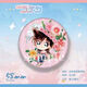 西蒙喵现货 YTE 名侦探柯南 花冠 花环 56mm Q版吧唧徽章 K0916 周边 服部平次D653 58mm(银葱细闪膜国谷底)