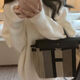 
Qinhuafang mid-length sweater covering the butt lazy style plus size large size fat mm mid-length sweater for women in autumn and winter loose and lazy black 9901 single-piece sweater 5XL size 200-230Jin [Jin equals 0.5 kg]