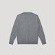 HAZZYS Men's Autumn and Winter Wool Sweater Solid Color Sweater Thin Wool Cardigan Men's ABYZD0BDF51 Gray GE XL (180/100A 50)
