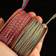 Jingji Wenwan hand-rolled cotton thread DIY pattern tassel weaving colored thread beading thread Buddhist beads Vajra, star, moon and bodhi threading rope Qingju 20 meters / roll diameter 1.5mm