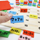 Katia Early Education Children's Number Operation Lernen Mathematikunterricht AIDS Baby Power Kinder Versammlungsgebäude Blocks Jungen und Mädchen Spielzeug frühe Bildung Lernbausteine ​​[mit 100 arithmetischen Stöcken]