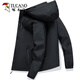 
Woodpecker Jacket Men's Jacket Autumn and Winter Clothes Men's Three-in-One Shock Clothes Hooded Loose Sports Working Top Men 6628 Black + 6628 MW White 4XL (170-185Jin [Jin equals 0.5 kg])