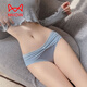 Catman (Miiow) Ropa interior de seda de hielo para mujeres Algodón puro de baja hilera de mujeres puras 2025 NUEVO SUMER SECHING SECHING NUUDE LACE BRIFICIONES NEGRO + BLANCO + PINK 3 FIRE M 75-105JIN [Jin equivale a 0.5 kg]