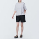 MUJI Women's Washed Plain Shorts Pants Women's Summer Style Early Spring New Product BE1Q0A4S Black XL165/74A