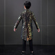 Jungenkleid Tutex Jungen Anzug Set New Children's British Show Host Piano Show Winter Dark Flower Tuxedo + Hemd + Weste + Hosen + Fliege 130 cm (130 cm (empfohlenes Gewicht 50-59jin [Jin gleich 0,5 kg]))))