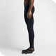 GUIJIAOER breathable sports tights, high elasticity, quick drying, running cropped pants, basketball training leggings, gym bodybuilding pants, pure black trousers 3XL (185-195 height. 175-210 Jin Jin equals 0.5 kg)