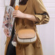 
Miss Miao Luxury High-end Brand Ladies Small Bags Gifts for Girls New versatile One-shoulder Crossbody Bag Commuter Small Round Bag Brown + Hanging Ornament (Korean version of literary and casual versatile)
