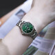 
Titoni watch women's airbath series automatic mechanical Swiss business watch 29mm steel belt green disc 23733-S-673