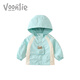 Fanli Girls 'Mantel Herbst Kleidung 2025 Neue Kinder modische kleine Mädchen Kleidung Baby Kapuze -Top -Frühling und Herbst M3008 Pink 100