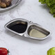 Momscook stainless steel condiment dish seasoner 304 material thickened multi-functional household commercial hot pot condiment dish chopstick holder condiment dish (KN2WD)