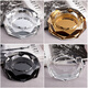 Weiyang WYS-683 Crystal Glass Aschenbecher Hotel Büro Hotel Aschenbecher Star Anis Aschenbecher Elektroplatten Silbermodell 18 cm