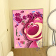 Huilide Strawberry Bear Digital Oil Pintura al óleo de bricolaje Diy Coloración La frambuesa pintada a mano tiene problemas para la pintura de decoración de color acrílico del aceite de acrílico QX12593 30*40 cm de espesor de madera maciza resaltado Pigmento + lienzo de aceite profesional +