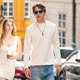Mr. Bu Bu Hot Wortbladder Impreso Half Collar High Collar Engrosado Camiseta Men's 2025 Spring y Autumn New Top KT15775 Ivory White XL (180)