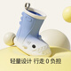 SEVEN ONLY OLINE Rainbow Gradient Shark Children's Rain Shoes for Girls Waterproof and Anti-Slip Kids Baby Rain Boots Baby Girls Children's Water Shoes Solid Pink 15 0 Inner Length 15cm Less Than the Feet Length About 14.5-14 Wear