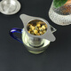 Baijie 304 stainless steel tea drain filter tea filter tea filter tea artifact tea separator tea leaf tea water separation hanging ear