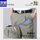 
ROMON pure cotton double pleated men's casual pants for spring and summer thin style deep crotch high waist loose dad pants middle-aged and elderly trousers spring and summer light gray 6626-5 thin style 33