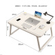 Xingkai laptop bed computer desk folding desk study desk bay window table BGZ698 white 48*70