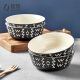 Jiabai instant noodle bowl ceramic large bowl mystery impression 6-inch bowl household instant noodles beef noodle bowl