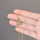 Yijin S925 sterling silver necklace women's niche design high-end lucky bag Hetian jade necklace round bead clavicle Valentine's Day gift exquisite gift box lucky bag Hetian jade necklace