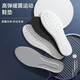 LPF sports insoles soft and elastic for a long time, comfortable, military training, shock-absorbing, breathable, odor-absorbing, sweat-absorbing, AJ special insoles for men [soft and comfortable-gray] 1 pair 41-42 sizes