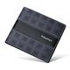 
WILLIAMPOLO Emperor Paul Men's Wallet Short Ultra Thin Youth Wallet Small Coin Wallet Boys Gift Card Bag Black Horizontal