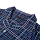
Mr. Aimu [same style in the mall] 22SS indulgent silky plaid men's pajamas home lapel cardigan short-sleeved NS41F684 dark blue plaid YH8 2XL 180