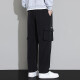 Specht Arbeitsplatte für Männer im Frühling und Sommer Neue Arbeit Casual Hosen für Männer in trendigen losen einfachen modischen und vielseitigen langen Hosen 9930 Black 2xl