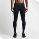 GUIJIAOER breathable sports tights, high elasticity, quick drying, running cropped pants, basketball training leggings, gym bodybuilding pants, pure black trousers 3XL (185-195 height. 175-210 Jin Jin equals 0.5 kg)