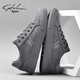 Shachi Herrenschuhe Herbst und Winter Neue Brettschuhe Herrenschuhe der Gelegenheitsschuhe Mode Britisch vielseitige Leinwandschuhe flache Schnürschuhe Männer Grau 41 (255 mm) Lederschuhgröße