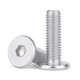 Jinggong 304 stainless steel thin head hexagon socket screws flat head large head flat head screws CM M2M2.5M3M4M5M6M8 M5*25* head diameter 12 (20 pieces)