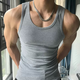 Yalu Vest de Fil épais des hommes blanc blanc rond grande taille Sports élastiques serrés Fitness Spirant Sweat-Absorbing Vest Black [Modèle de fil] XL Recommandé 120-140Jin [Jin est égal à 0,5 kg]