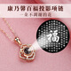 Mother's Day birthday gift for mom, practical for 40-50 years old, middle-aged jewelry for mother-in-law, Mother's Day Mid-Autumn Festival gift, carnation rose gold, projection content can be customized + rose gift box