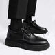 Chaussures de chef amaoton Chaussures non glissantes pour hommes non glissantes pour hommes, petites chaussures noires masculines Travail et travail chaussures en cuir de style polyvalent masculin