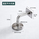 Duzun 304 stainless steel solid wall support stair handrail connector guardrail support frame railing bracket accessories Duzun 304 flat piece 60*60+ screws