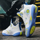 Phantom 3 basketball shoes for boys’ shoes for children and teenagers’ sports shoes for students’ leather surface non-slip Kobe junior high school students’ sneakers 866 white and blue mesh - air cushion model 36 sizes Follow to send basketball socks + fluorescent bracelets