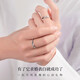 GIEVSZHE couple rings for men and women, fashionable jewelry for girlfriends on her birthday, Chinese Valentine's Day, light luxury style - adjustable opening (free engraving)