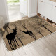 Baibuda D-687 Linen anti-slip rubber floor mat Entry door mat carpet 60*90CM Giraffe
