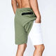 Running shorts two-in-one marathon men can put mobile phones with double layer lined sports American fake two-piece basketball 9904# green M 4XL (190c175-190Jin [Jin equals 0.5 kg])