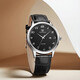 
TIAN WANG watch business casual fashion belt Roman dial date display quartz watch men's watch women's face couple's watch gift black disc black strap men's watch GS3886S/D-B-A