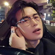 
Zhiya Yu Tong Jincheng same style pussy and handsome myopic glasses can be matched with half frame for men's Sven and Science and Technology men's ultra-light metal frame, bright black gold frame [mirror box cloth], no degree [anti-blue light], next day for Kyokura