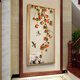 Grüne und schöne neue chinesische Eingangshalle Persimmons Alles ist gut für Dekoration Wohnzimmer Wandmalerei Korridor Hängende Malerei vertikale Version W687 50*100 cm Einzelrahmenpreis