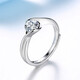 For a long time, my heart beats. Moissanite 925 sterling silver ring. Ladies’ moissanite diamond ring. Looking for engagement and birthday gift for girls. 50 points moissanite diamond with certificate. Opening can be adjusted.