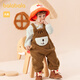 Balabala Children's Suit Boys Winter Clothes Girls Cotton Clothes Baby Overalls Two-piece Set Plus Velvet Brown-Bear Shape-50855 100 Balabala Children's Suit Boys Winter Clothes Girls Cotton Clothes Baby Overalls Two-piece Set Plus Velvet Brown-Bear Shape-50855 100